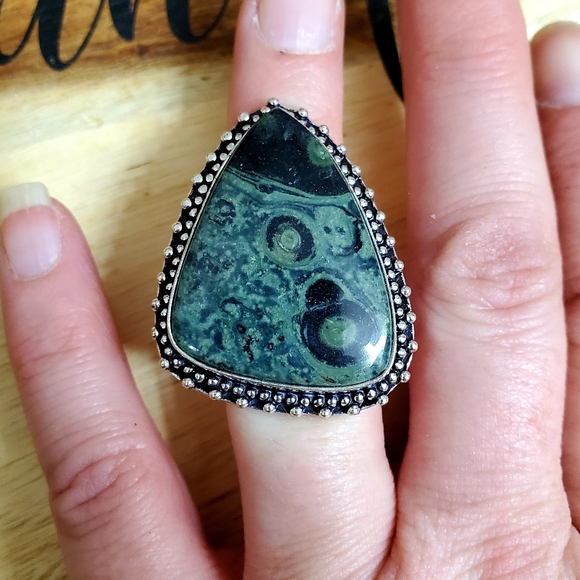 New Kambaba Jasper 925 Silver Ring. - Picture 5 of 6